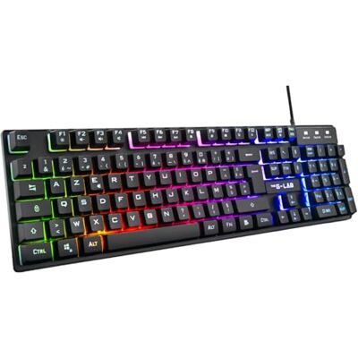 THE G-LAB Keyz Caesium Gaming-toetsenbord, bekabeld, USB, RGB, anti-ghost THE G-LAB Keyz Caesium Gaming-toetsenbord, bekabeld, USB, RGB, anti-ghost