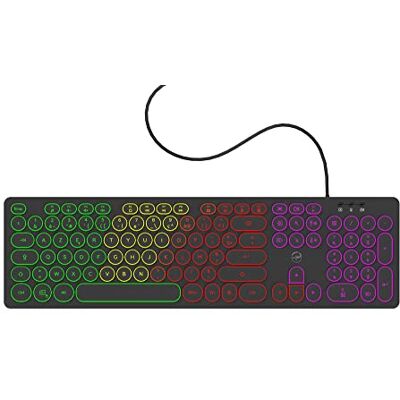 Mobility Lab ML306858 bekabeld toetsenbord met achtergrondverlichting, compatibel met pc en laptop, zwart Mobility Lab ML306858 bekabeld toetsenbord met achtergrondverlichting, compatibel met pc en laptop, zwart