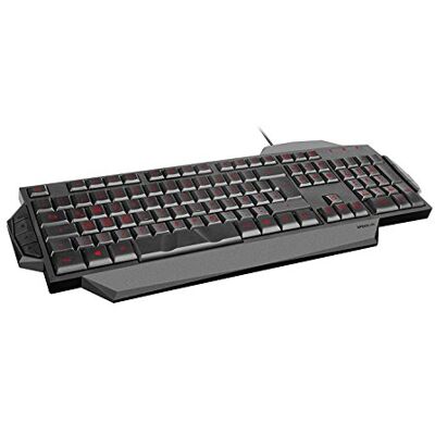 Speedlink Rapax Frans gamingtoetsenbord, model (rode achtergrondverlichting, 8 multimedia-toetsen) Speedlink Rapax Frans gamingtoetsenbord, model (rode achtergrondverlichting, 8 multimedia-toetsen)