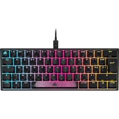 Corsair K65 RGB Mini 60% Mechanical Gaming Keyboard BE Azerty MX Red Corsair K65 RGB Mini 60% Mechanical Gaming Keyboard BE Azerty MX Red