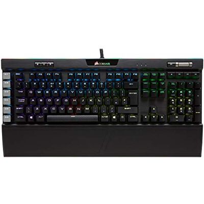 Corsair K95 RGB Platinum USB QWERTY Italiaans zwart toetsenborden (bekabeld, USB, mechanisch toetsenbord, QWERTY, RGB LED, zwart) Corsair K95 RGB Platinum USB QWERTY Italiaans zwart toetsenborden (bekabeld, USB, mechanisch toetsenbord, QWERTY, RGB LED, zwart)