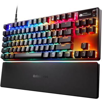 SteelSeries Apex Pro TKL Gen 3 HyperMagnetic Gaming Toetsenbord OmniPoint 3.0 Instelbare bediening Snelle activering Speelklare voorinstellingen Snelle aanraking/SOCD OLED US QWERTY lay-out SteelSeries Apex Pro TKL Gen 3 HyperMagnetic Gaming Toetsenbord OmniPoint 3.0 Instelbare bediening Snelle activering Speelklare voorinstellingen Snelle aanraking/SOCD OLED US QWERTY lay-out