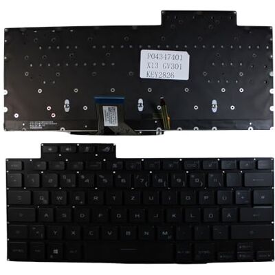 Power4Laptops Asus Flow GV301QH-K6459TS zwart verlicht Duits toetsenbord met achtergrondverlichting Power4Laptops Asus Flow GV301QH-K6459TS zwart verlicht Duits toetsenbord met achtergrondverlichting