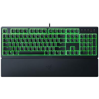 Razer Ornata V3 X Gaming toetsenbord met plat Mecha-membraan (stille membraanschakelaars, ergonomische palmsteun, toetsen met uv-bescherming) QWERTY US-lay-out zwart Razer Ornata V3 X Gaming toetsenbord met plat Mecha-membraan (stille membraanschakelaars, ergonomische palmsteun, toetsen met uv-bescherming) QWERTY US-lay-out zwart