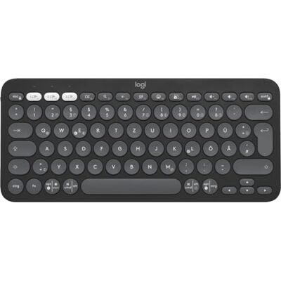 Logitech Pebble Keys 2 K380s QWERTZ Duitse lay-out, grafiet Logitech Pebble Keys 2 K380s QWERTZ Duitse lay-out, grafiet