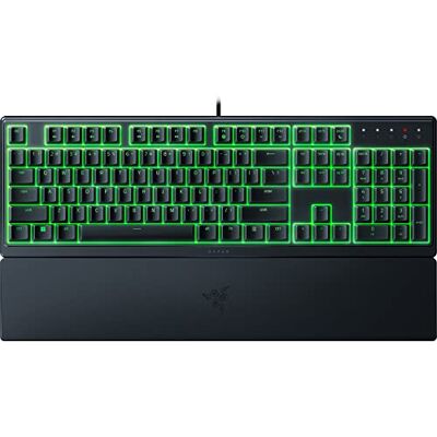 Razer Ornata V3 X, laag profiel membraantoetsenbord met Chroma RGB (hybride membraanschakelaar, ergonomische polssteun), ES-lay-out, zwart Razer Ornata V3 X, laag profiel membraantoetsenbord met Chroma RGB (hybride membraanschakelaar, ergonomische polssteun), ES-lay-out, zwart