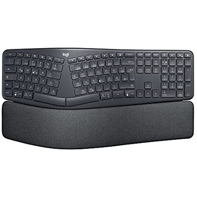 Logitech Ergo K860 draadloos toetsenbord Duits, QWERTZ zwart ergonomisch, polssteun Logitech Ergo K860 draadloos toetsenbord Duits, QWERTZ zwart ergonomisch, polssteun