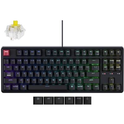 Keychron C3 Pro TKL 80% overeenkomst 8K bekabeld mechanisch toetsenbord, QMK/VIA-programmeerbaar, Hot Swappable, glanzende RGB-toetsen voor Windows/Mac Keychron C3 Pro TKL 80% overeenkomst 8K bekabeld mechanisch toetsenbord, QMK/VIA-programmeerbaar, Hot Swappable, glanzende RGB-toetsen voor Windows/Mac