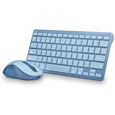 NGS Fantasy Blauwe combo toetsenbord en muis, Franse taal, AZERTY, oplaadbaar, draadloos, stil, multimode (2,4 GHz/BT1/BT2), 12 multimedia-toetsen, instelbare dpi, compatibel met pc/Mac/tablets NGS Fantasy Blauwe combo toetsenbord en muis, Franse taal, AZERTY, oplaadbaar, draadloos, stil, multimode (2,4 GHz/BT1/BT2), 12 multimedia-toetsen, instelbare dpi, compatibel met pc/Mac/tablets