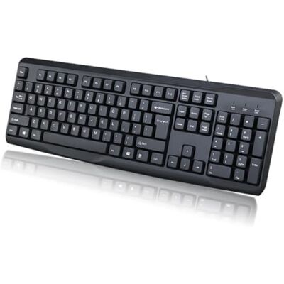 Kelisdi Ergonomisch toetsenbord met 104 toetsen met snelle reactie en stille werking Kelisdi Ergonomisch toetsenbord met 104 toetsen met snelle reactie en stille werking