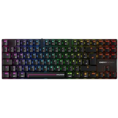 Xtrfy Cherry MX 8.2 Pro TMR draadloos gamingtoetsenbord, QWERTZ, Duits Magnetisch/mechanisch toetsenbord, TKL-formaat, aanpasbare Cherry MK Crystal schakelaars, hot-swappable, 8000 Hz Xtrfy Cherry MX 8.2 Pro TMR draadloos gamingtoetsenbord, QWERTZ, Duits Magnetisch/mechanisch toetsenbord, TKL-formaat, aanpasbare Cherry MK Crystal schakelaars, hot-swappable, 8000 Hz