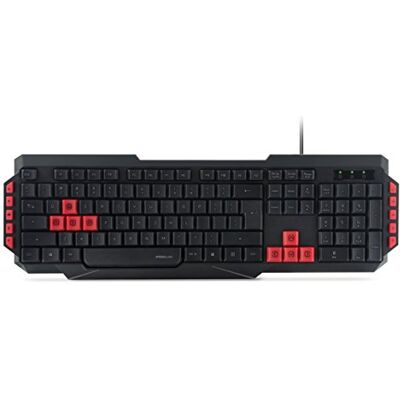 Speedlink LUDICIUM Gaming Keyboard FR Layout Gaming toetsenbord met USB-aansluiting (10 toetsen multimedia focties, ergonomische vorm), zwart Speedlink LUDICIUM Gaming Keyboard FR Layout Gaming toetsenbord met USB-aansluiting (10 toetsen multimedia focties, ergonomische vorm), zwart