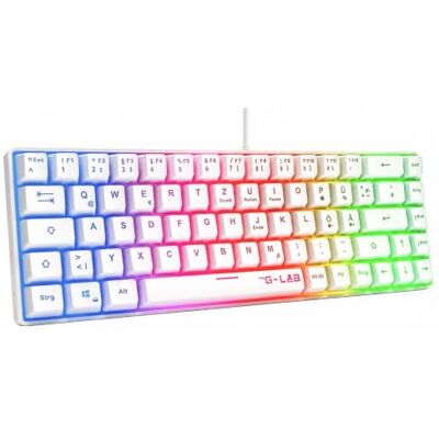 THE G-LAB Keyz Hydrogen Gaming toetsenbord 60% wit QWERTZ THE G-LAB Keyz Hydrogen Gaming toetsenbord 60% wit QWERTZ