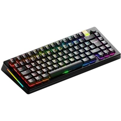 GLORIOUS Gaming GMMK 3 Pro: responsief draadloos gamingtoetsenbord, Hall-effect, aluminium behuizing, 8K polling-snelheid, MX en (Hot Swap), instelbare activering, TKL 75%, Duits QWERTZ zwart GLORIOUS Gaming GMMK 3 Pro: responsief draadloos gamingtoetsenbord, Hall-effect, aluminium behuizing, 8K polling-snelheid, MX en (Hot Swap), instelbare activering, TKL 75%, Duits QWERTZ zwart