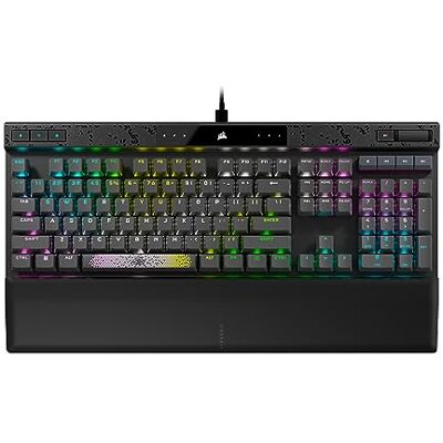 Corsair K70 MAX RGB magnetisch mechanisch gamingtoetsenbord MGX-schakelaars met instelbare activering PBT double-shot keycaps iCUE compatibel QWERTY NA lay-out staalgrijs Corsair K70 MAX RGB magnetisch mechanisch gamingtoetsenbord MGX-schakelaars met instelbare activering PBT double-shot keycaps iCUE compatibel QWERTY NA lay-out staalgrijs