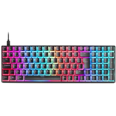 Mars Gaming MKULTRA, mechanisch toetsenbord, zwart, RGB, compact, 96%, Switch Outemu SQ blauw, Franse taal Mars Gaming MKULTRA, mechanisch toetsenbord, zwart, RGB, compact, 96%, Switch Outemu SQ blauw, Franse taal