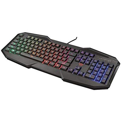 Trust GXT 830-RW Avonn USB Italiaans zwart – toetsenborden (standaard, bekabeld, USB, membraantoetsenbord, RGB-led, zwart) Trust GXT 830-RW Avonn USB Italiaans zwart – toetsenborden (standaard, bekabeld, USB, membraantoetsenbord, RGB-led, zwart)