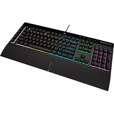Corsair TECLADO USB K55 RGB Pro Gaming REPOSAMUÑECA EXTRAIBLE Corsair TECLADO USB K55 RGB Pro Gaming REPOSAMUÑECA EXTRAIBLE