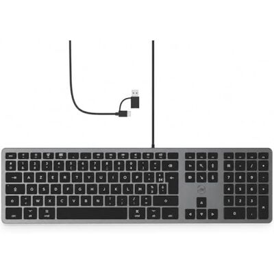 Mobility Lab ML311487 Frans AZERTY-toetsenbord, bedraad, voor Mac grijs (Space Grey) en zwart Mobility Lab ML311487 Frans AZERTY-toetsenbord, bedraad, voor Mac grijs (Space Grey) en zwart