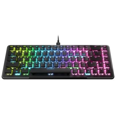 Turtle Beach Vulcan II Mini 65% mechanisch optisch gamingtoetsenbord met aanpasbare RGB-verlichting, toetsduplicatortechnologie, aluminium plaat, zwart Turtle Beach Vulcan II Mini 65% mechanisch optisch gamingtoetsenbord met aanpasbare RGB-verlichting, toetsduplicatortechnologie, aluminium plaat, zwart