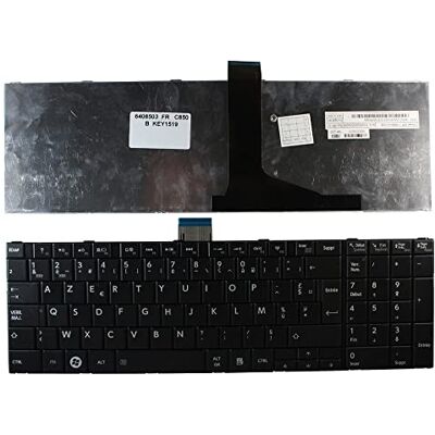 Power4Laptops Keyboards4Laptops Frans vervangend toetsenbord voor laptop (PC), zwart, compatibel met Toshiba Satellite C850-059 Power4Laptops Keyboards4Laptops Frans vervangend toetsenbord voor laptop (PC), zwart, compatibel met Toshiba Satellite C850-059