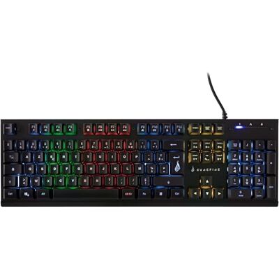 SureFire Kingpin X2 Multimedia Metal RGB Gaming Keyboard AZERTY Frans SureFire Kingpin X2 Multimedia Metal RGB Gaming Keyboard AZERTY Frans
