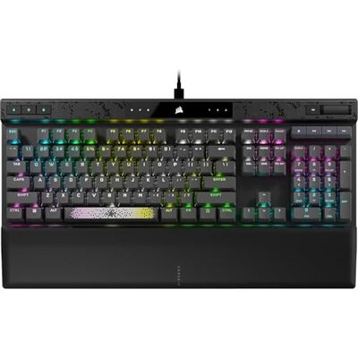 Corsair K70 MAX RGB magnetisch mechanisch gamingtoetsenbord, bekabeld, MGX verstelbare schakelaars, PBT double-shot keycaps, Rapid Trigger modus, compatibel met iCUE PC, PS5, PS4, Xbox AZERTY FR staalgrijs Corsair K70 MAX RGB magnetisch mechanisch gamingtoetsenbord, bekabeld, MGX verstelbare schakelaars, PBT double-shot keycaps, Rapid Trigger modus, compatibel met iCUE PC, PS5, PS4, Xbox AZERTY FR staalgrijs