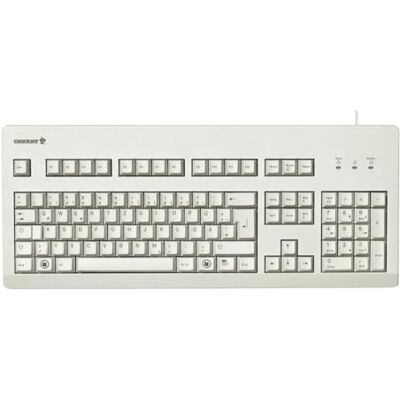 CHERRY G80-3000, Duits toetsenbord, QWERTZ, bekabeld toetsenbord, mechanisch toetsenbord, MX Blue Switches, lichtgrijs CHERRY G80-3000, Duits toetsenbord, QWERTZ, bekabeld toetsenbord, mechanisch toetsenbord, MX Blue Switches, lichtgrijs