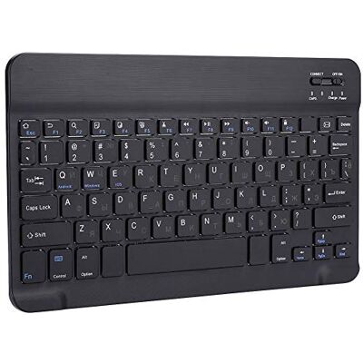 Topiky Russisch toetsenbord, draadloos, draagbaar, ultradun, BT 80 toetsen, ergonomisch multimediatoetsenbord voor mobiele telefoon, desktop, tablet, pc Topiky Russisch toetsenbord, draadloos, draagbaar, ultradun, BT 80 toetsen, ergonomisch multimediatoetsenbord voor mobiele telefoon, desktop, tablet, pc