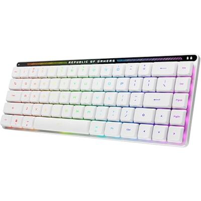 Asus ROG Falchion RX Low Profile Mechanisch toetsenbord, draadloos, Moonlight White Italiaanse lay-out Asus ROG Falchion RX Low Profile Mechanisch toetsenbord, draadloos, Moonlight White Italiaanse lay-out