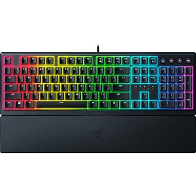 Razer Ornata V3 plat membraantoetsenbord met Chroma RGB (multimedia-toetsen, volledig programmeerbaar) Scandinavische lay-out, zwart Razer Ornata V3 plat membraantoetsenbord met Chroma RGB (multimedia-toetsen, volledig programmeerbaar) Scandinavische lay-out, zwart