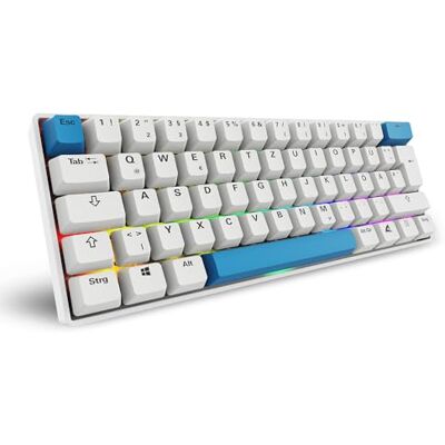 Sharkoon Skiller SGK50 S4 Gen2 PBT wit Gateron G-Pro geel 60% Duitse lay-out Sharkoon Skiller SGK50 S4 Gen2 PBT wit Gateron G-Pro geel 60% Duitse lay-out