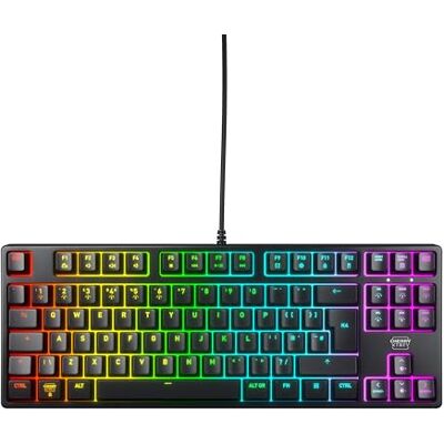 Xtrfy CHERRY K4V2 TKL, bekabeld gaming toetsenbord zonder toetsenblok, Britse lay-out (QWERTY), aanpasbare RGB-verlichting, mechanische schakelaars MX2A RED, zwart Xtrfy CHERRY K4V2 TKL, bekabeld gaming toetsenbord zonder toetsenblok, Britse lay-out (QWERTY), aanpasbare RGB-verlichting, mechanische schakelaars MX2A RED, zwart