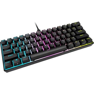 Corsair K65 RGB Mini 60% toetsenbord USB Duits zwart Corsair K65 RGB Mini 60% toetsenbord USB Duits zwart