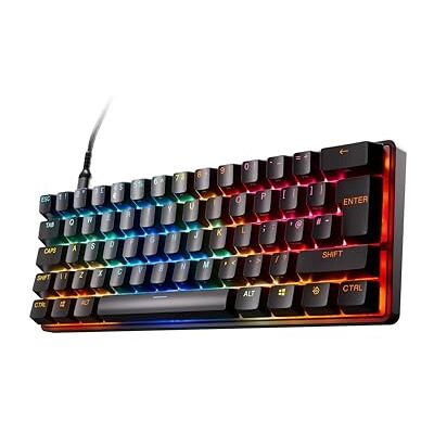 SteelSeries Apex Pro Mini Gen 3 Switchs OmniPoint 3.0 Instelbare bediening Rapid Trigger Speelklare voorinstellingen Beschermingsmodus Rapid Tap/SOCD OLED PBT doppen UK QWERTY formaat SteelSeries Apex Pro Mini Gen 3 Switchs OmniPoint 3.0 Instelbare bediening Rapid Trigger Speelklare voorinstellingen Beschermingsmodus Rapid Tap/SOCD OLED PBT doppen UK QWERTY formaat