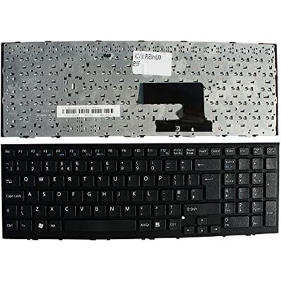 Power4Laptops Keyboards4Laptops Brits zwart frame voor laptop (PC), reserve-toetsenbord voor Sony Vaio VPC-EE37FX/T Power4Laptops Keyboards4Laptops Brits zwart frame voor laptop (PC), reserve-toetsenbord voor Sony Vaio VPC-EE37FX/T