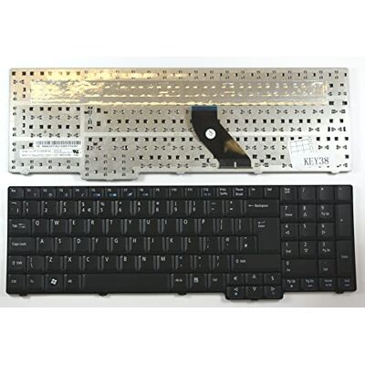 Power4Laptops Keyboards4Laptops Vervangend laptop-toetsenbord voor Acer Aspire 9300, zwart Power4Laptops Keyboards4Laptops Vervangend laptop-toetsenbord voor Acer Aspire 9300, zwart