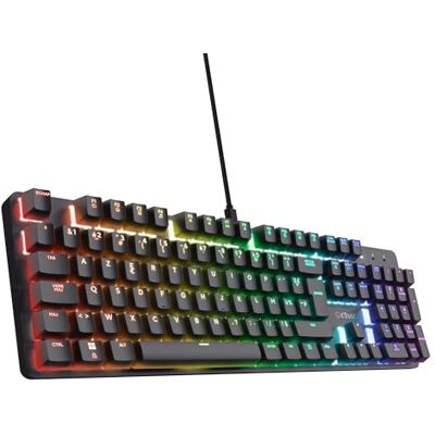 GXTrust Zora Frans mechanisch toetsenbord AZERTY met RGB-verlichting, zwart GXTrust Zora Frans mechanisch toetsenbord AZERTY met RGB-verlichting, zwart