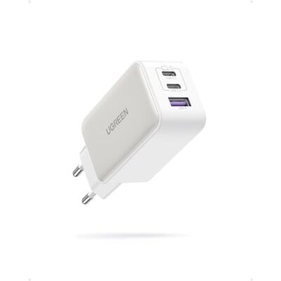 UGREEN Nexode 65 W snellader USB C 3 poorten GaN USB C-stekker (wit) Compatibel met iPhone 17 Pro Max Air 16 15 14 13 12 Galaxy S26 S25 S24 Pixel 10 9 8 iPad MacBook Air Pro Neo M5 M4 M3 M2 M1 UGREEN Nexode 65 W snellader USB C 3 poorten GaN USB C-stekker (wit) Compatibel met iPhone 17 Pro Max Air 16 15 14 13 12 Galaxy S26 S25 S24 Pixel 10 9 8 iPad MacBook Air Pro Neo M5 M4 M3 M2 M1