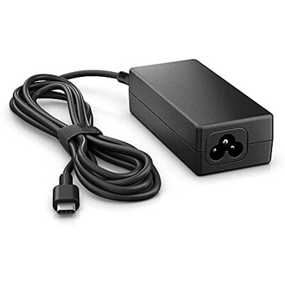 HP -PC 45W USB-C voeding, compatibel met Notebooks met USB-C-aansluiting, PD-technologie detecteert en ogen 5V, 9V, 12V of 15V, compatibel met Chromebook, zwart HP -PC 45W USB-C voeding, compatibel met Notebooks met USB-C-aansluiting, PD-technologie detecteert en ogen 5V, 9V, 12V of 15V, compatibel met Chromebook, zwart