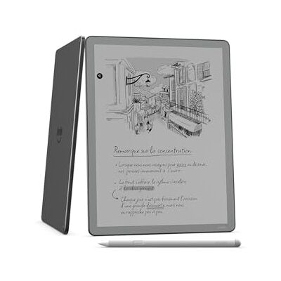 Amazon Kindle Scribe zonder verlichting voorkant 16 GB (nieuwste generatie): papierachtig scherm van 11 inch. Dunner, lichter, sneller. Schrijf in het ingebouwde notitieboek, de documenten en boeken Amazon Kindle Scribe zonder verlichting voorkant 16 GB (nieuwste generatie): papierachtig scherm van 11 inch. Dunner, lichter, sneller. Schrijf in het ingebouwde notitieboek, de documenten en boeken