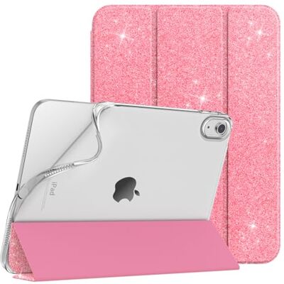 TiMOVO Beschermhoes voor iPad A16 11 inch/10e generatie 10,9 inch, meloenrood glitter Étui Fine en TPU Souple, Arrière dépoli Translucide, Veille et Réveil Automatiques TiMOVO Beschermhoes voor iPad A16 11 inch/10e generatie 10,9 inch, meloenrood glitter Étui Fine en TPU Souple, Arrière dépoli Translucide, Veille et Réveil Automatiques