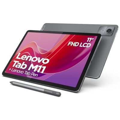 Lenovo Tab M11 Tablet, 11 inch touchscreen, MediaTek G88, 4 GB RAM, 128 GB eMMC 5.1, Android 13, grijs, met stylus Lenovo Tab M11 Tablet, 11 inch touchscreen, MediaTek G88, 4 GB RAM, 128 GB eMMC 5.1, Android 13, grijs, met stylus