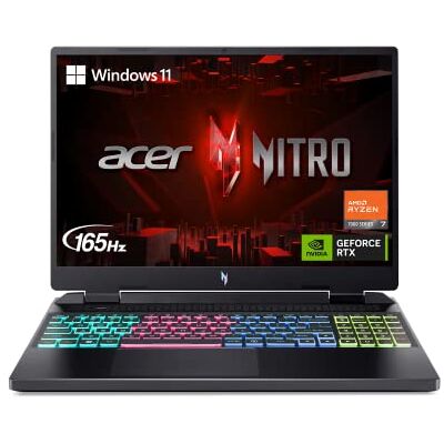 Acer Nitro 16 Gaming Laptop AMD Ryzen 7 7840HS OctaCore processor NVIDIA GeForce RTX 4060 GPU voor laptop IPS-scherm WUXGA 165Hz 165Hz 16GB DDR5 1TB Gen 4 SSD Acer Nitro 16 Gaming Laptop AMD Ryzen 7 7840HS OctaCore processor NVIDIA GeForce RTX 4060 GPU voor laptop IPS-scherm WUXGA 165Hz 165Hz 16GB DDR5 1TB Gen 4 SSD
