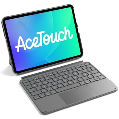 Inateck KB04122 iPad 10 generatie hoes met toetsenbord, ultralicht voor iPad 10 Gen 2022, Air 5 2022/Air 4 2020 10.9/iPad Pro 11 inch (4/3/2/1), afneembaar toetsenbord met touchpad, dun en draagbaar Inateck KB04122 iPad 10 generatie hoes met toetsenbord, ultralicht voor iPad 10 Gen 2022, Air 5 2022/Air 4 2020 10.9/iPad Pro 11 inch (4/3/2/1), afneembaar toetsenbord met touchpad, dun en draagbaar