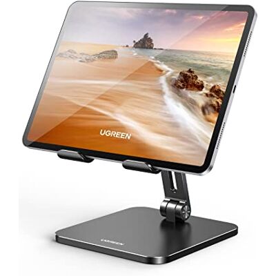 UGREEN Tabletstandaard, verstelbaar, tablethouder, opvouwbaar, van aluminium, compatibel met iPhone 15 Plus Pro Max iPad Pro 12,9 10,9 Air 2022 iPad Mini Galaxy Tab A8 (zwart) Compatible avec iPhone 17 Pro Max Air 16 15 14 iPad Pro Air Mini Galaxy Tab A UGREEN Tabletstandaard, verstelbaar, tablethouder, opvouwbaar, van aluminium, compatibel met iPhone 15 Plus Pro Max iPad Pro 12,9 10,9 Air 2022 iPad Mini Galaxy Tab A8 (zwart) Compatible avec iPhone 17 Pro Max Air 16 15 14 iPad Pro Air Mini Galaxy Tab A