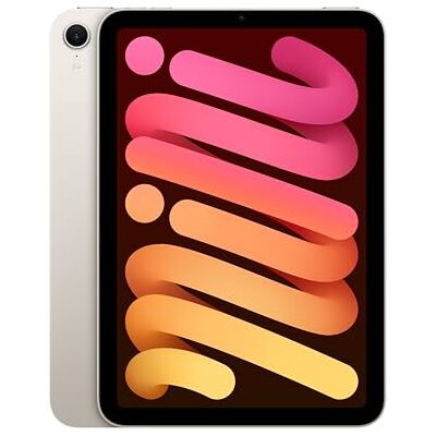 Apple iPad mini (A17 Pro): 8,3 inch Liquid Retina-display, 128 GB, Wi-Fi 6E, 12 MP camera's voor/achter, Touch ID, batterijduur van de hele dag, sterrenlicht Apple iPad mini (A17 Pro): 8,3 inch Liquid Retina-display, 128 GB, Wi-Fi 6E, 12 MP camera's voor/achter, Touch ID, batterijduur van de hele dag, sterrenlicht
