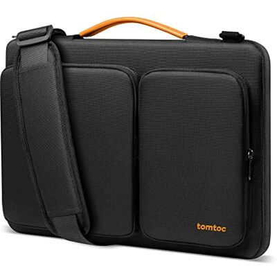 tomtoc 15,6 inch laptop schoudertas voor 15,6" Lenovo IdeaPad, notebook ultrabook, HP Pavilion x360, Dell Inspiron 15, Acer Chromebook 15, LG gram 17" ultralichte notebook, computertas hoes Compatible pour chromebook macbook,bandouliere,protection 360°, tomtoc 15,6 inch laptop schoudertas voor 15,6" Lenovo IdeaPad, notebook ultrabook, HP Pavilion x360, Dell Inspiron 15, Acer Chromebook 15, LG gram 17" ultralichte notebook, computertas hoes Compatible pour chromebook macbook,bandouliere,protection 360°,