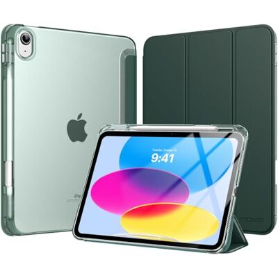 MoKo Beschermhoes voor iPad 11 inch (A16) 11e generatie 2025 met penhouder Beschermhoes voor iPad 10e generatie 10,9 inch 2022, dun, licht, drievoudige beschermhoes met polycarbonaat, transparant MoKo Beschermhoes voor iPad 11 inch (A16) 11e generatie 2025 met penhouder Beschermhoes voor iPad 10e generatie 10,9 inch 2022, dun, licht, drievoudige beschermhoes met polycarbonaat, transparant