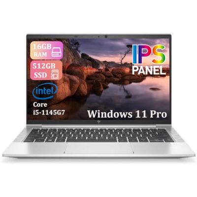 HP EliteBook 830 G8 Ordinateur portable professionnel 13,3" FHD (1920 x 1080), Intel Core i5-1145G7, 16 Go de RAM, SSD 512 Go, clavier QWERTY américain, Windows 11 Pro (reconditionné) HP EliteBook 830 G8 Ordinateur portable professionnel 13,3" FHD (1920 x 1080), Intel Core i5-1145G7, 16 Go de RAM, SSD 512 Go, clavier QWERTY américain, Windows 11 Pro (reconditionné)